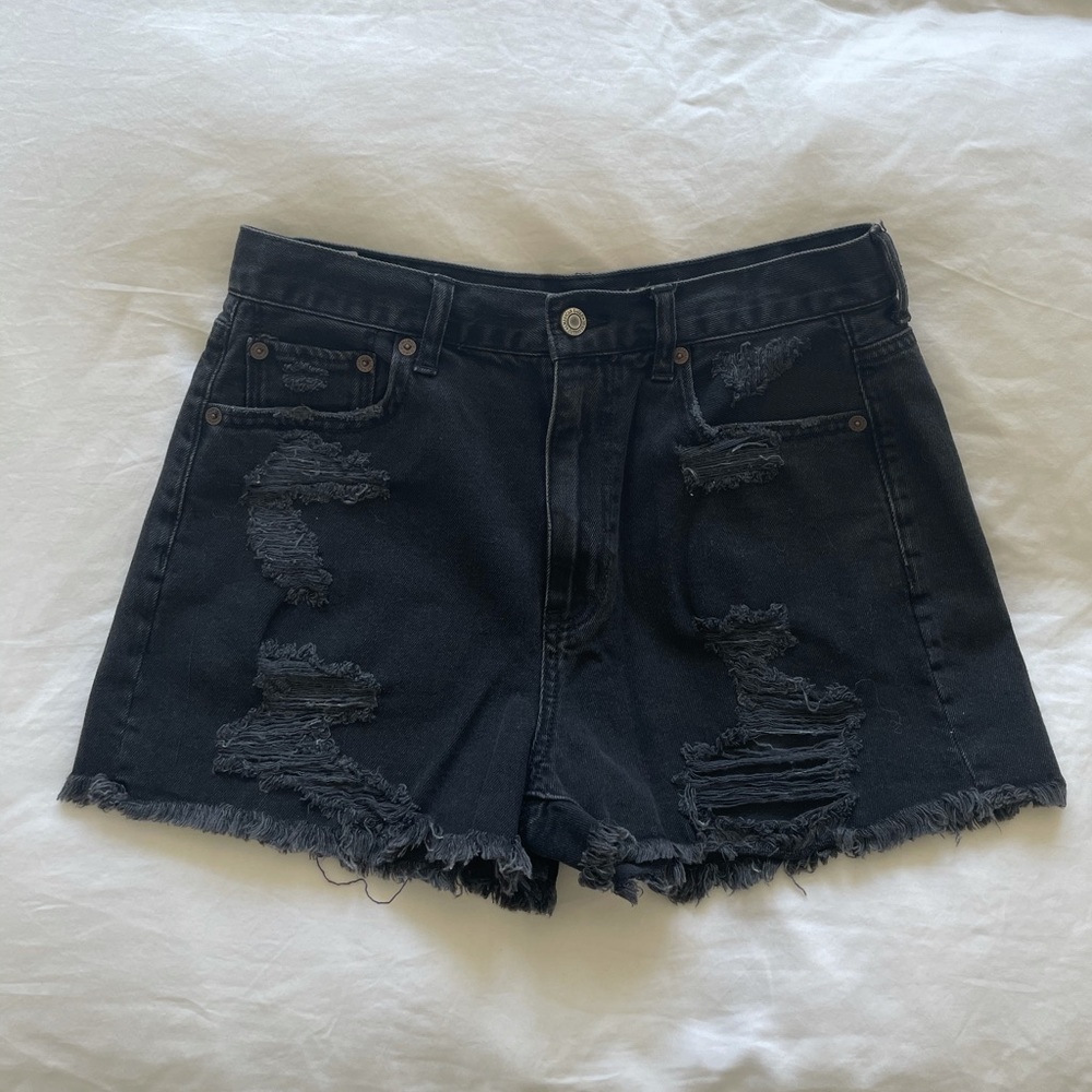 American Eagle Black Mom Short